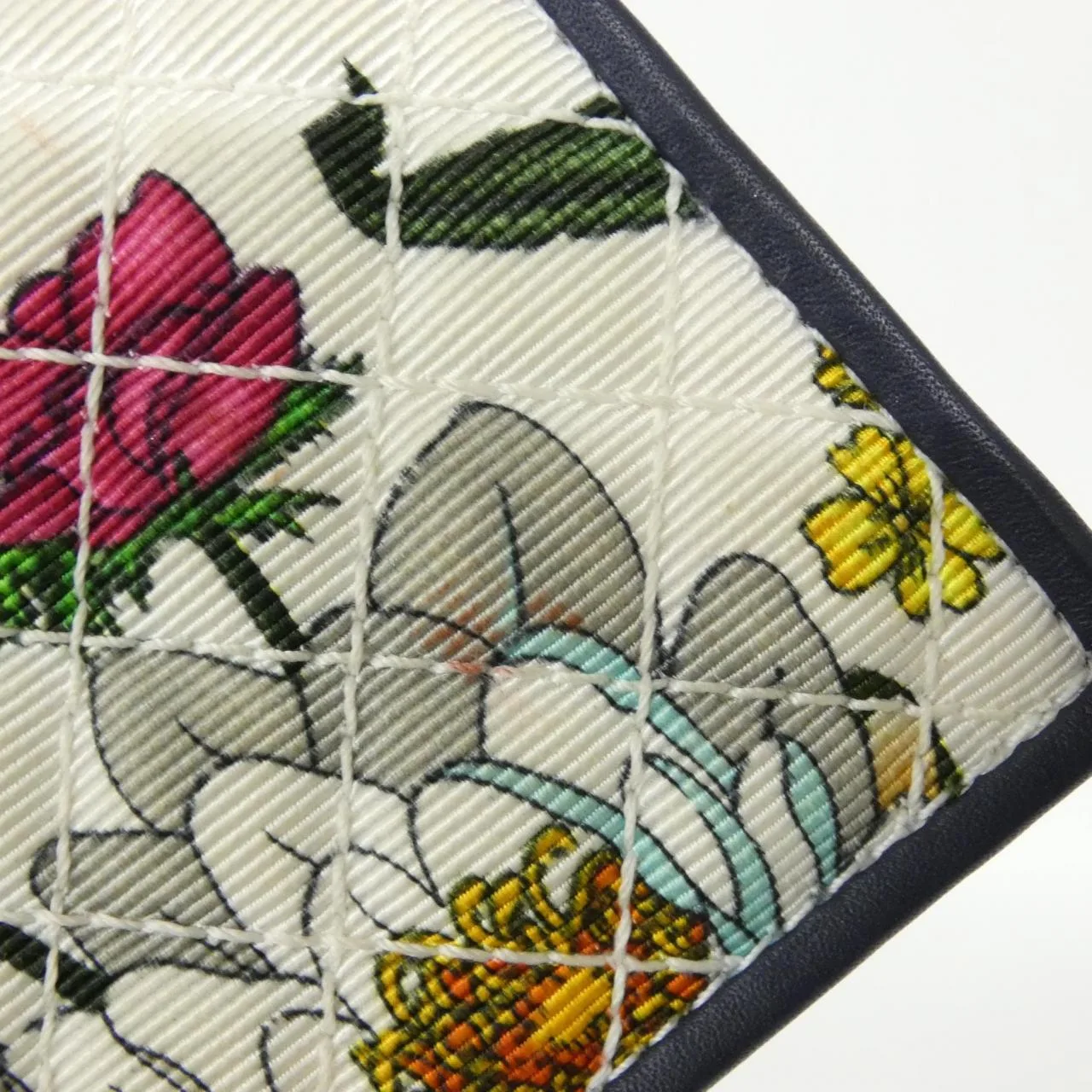 GUCCI 536353 Wallet Canvas 深藍色 帆布 中古品A - 縮圖 4