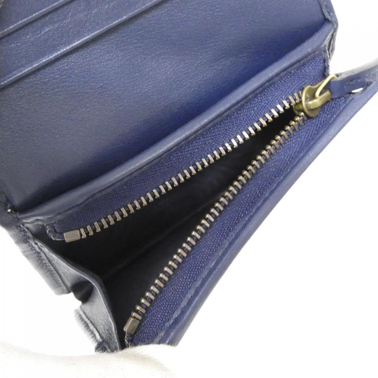 GUCCI 536353 Wallet Canvas 深藍色 帆布 中古品A - 縮圖 6