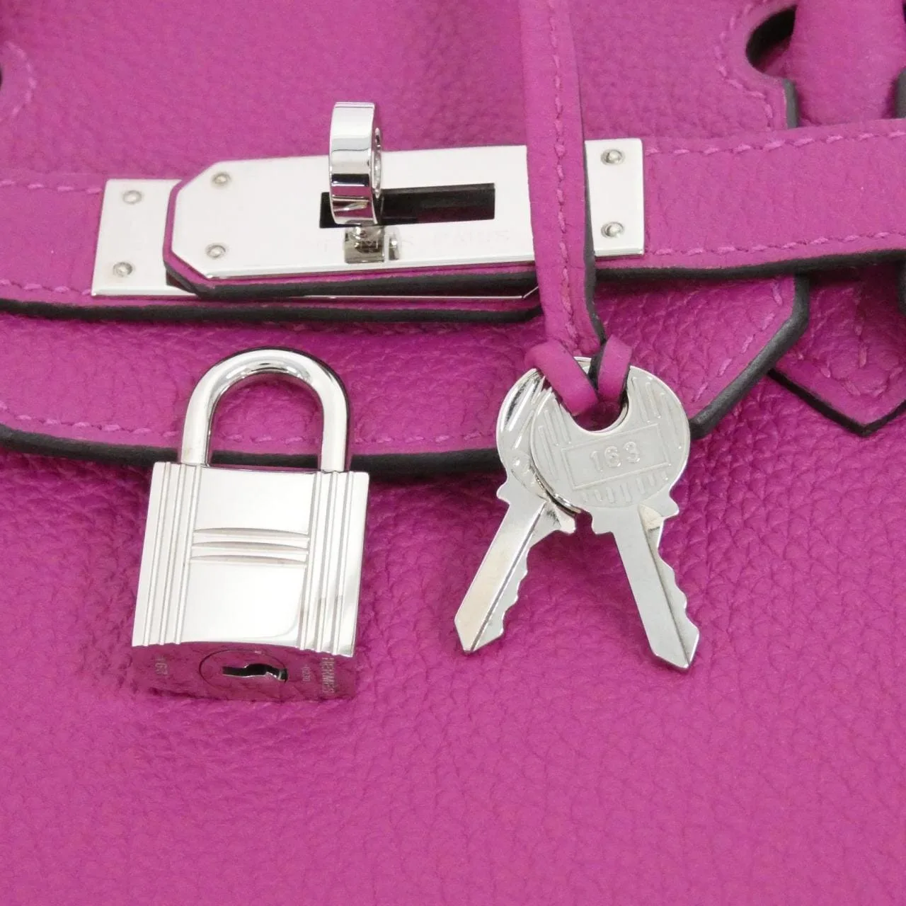 HERMES Birkin 030520CK Handbag Togo Purple Togo Leather Rank A - Thumbnail 4