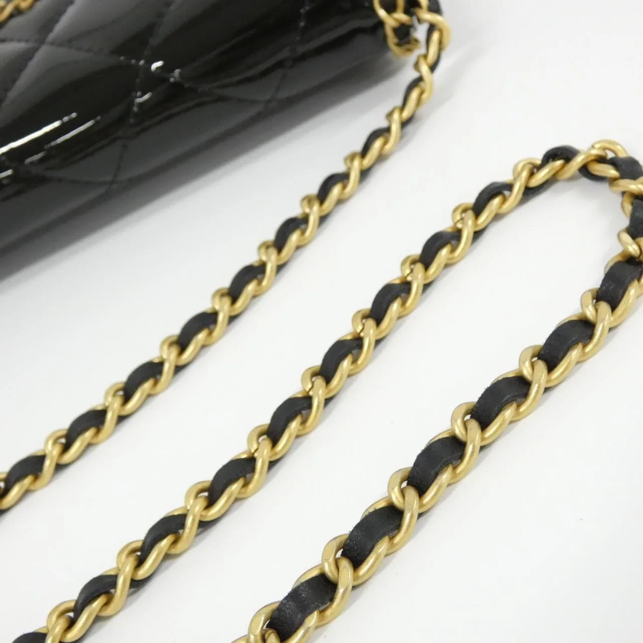 CHANEL AP4013 Wallet Patent Leather 黑色 漆皮 中古品A - 縮圖 6