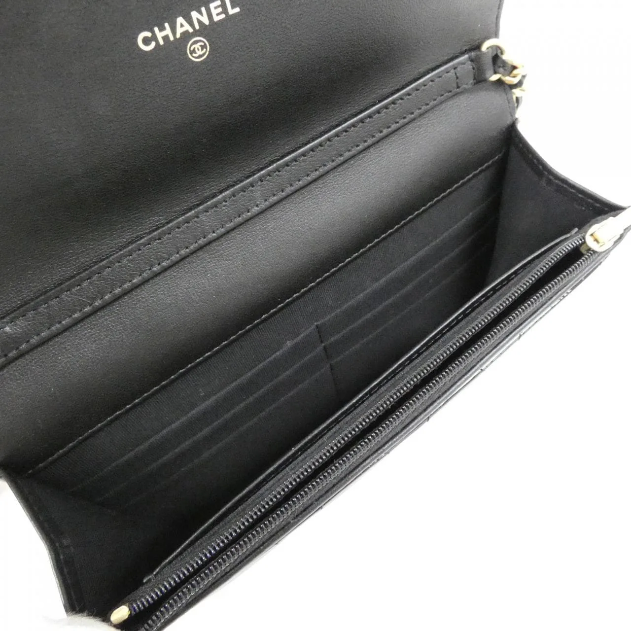 CHANEL AP4013 Wallet Patent Leather 黑色 漆皮 中古品A - 縮圖 8