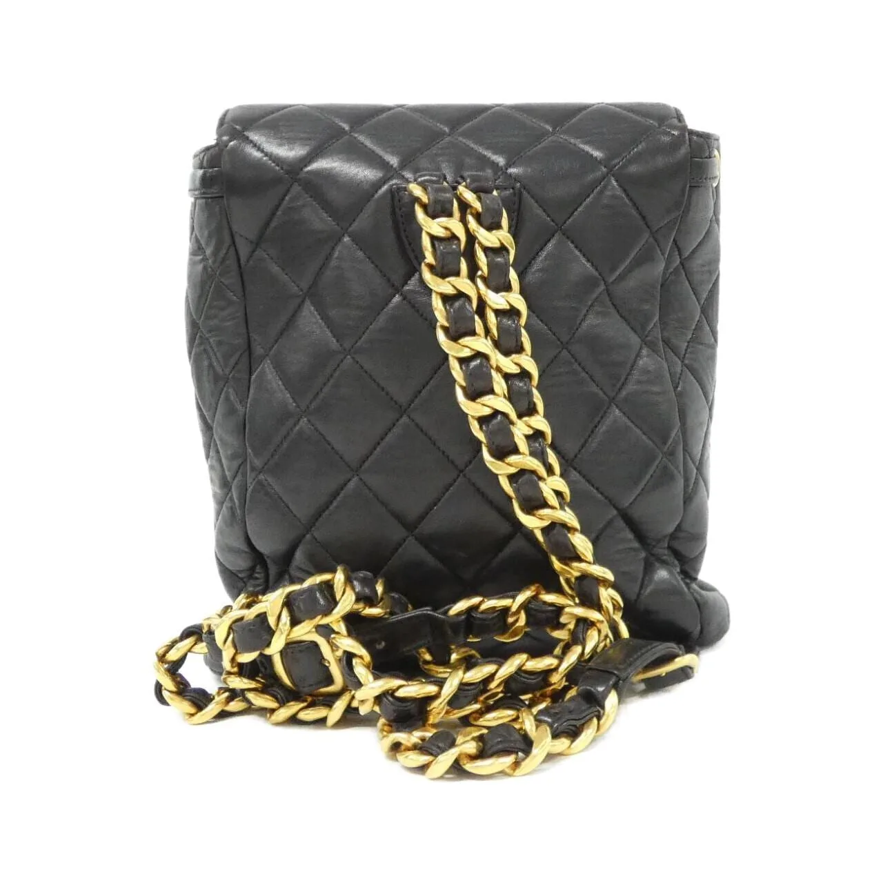 CHANEL 04194 Backpack Lambskin Black Lambskin - Thumbnail 2