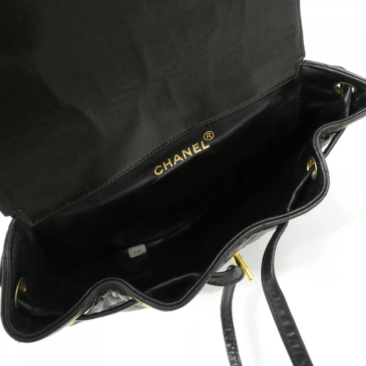 CHANEL 04194 Backpack Lambskin Black Lambskin - Thumbnail 8