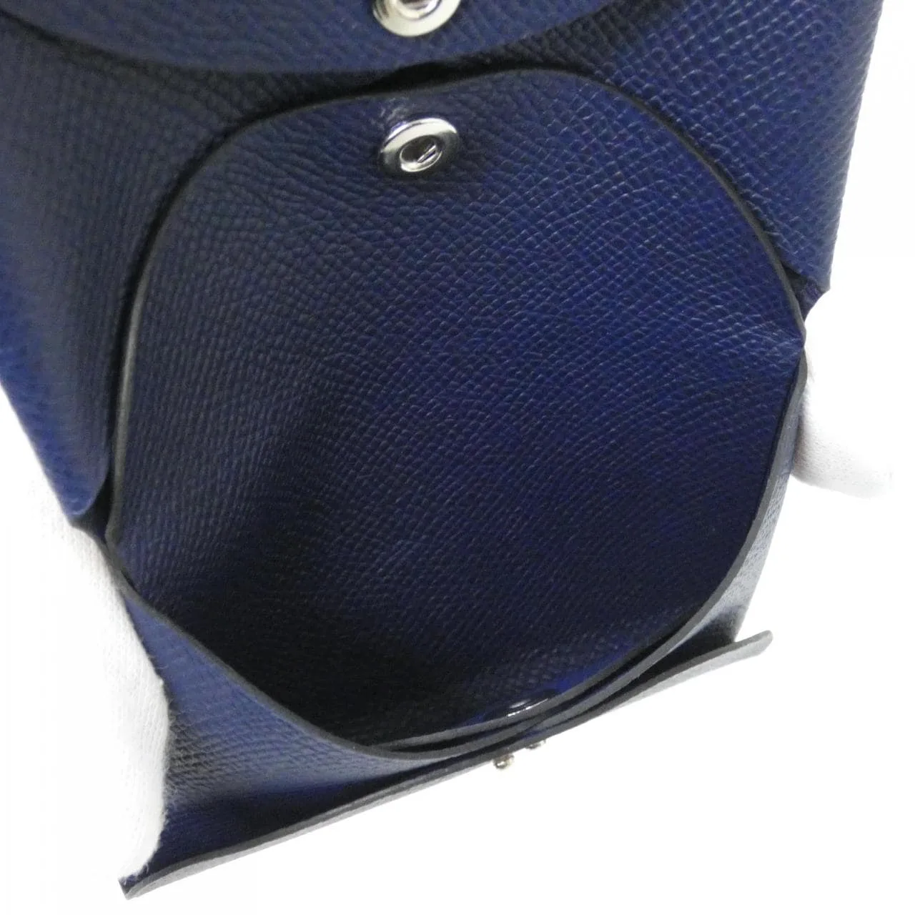 HERMES 083035CK Coin Case Epsom Navy Epsom Leather Rank A - Thumbnail 3