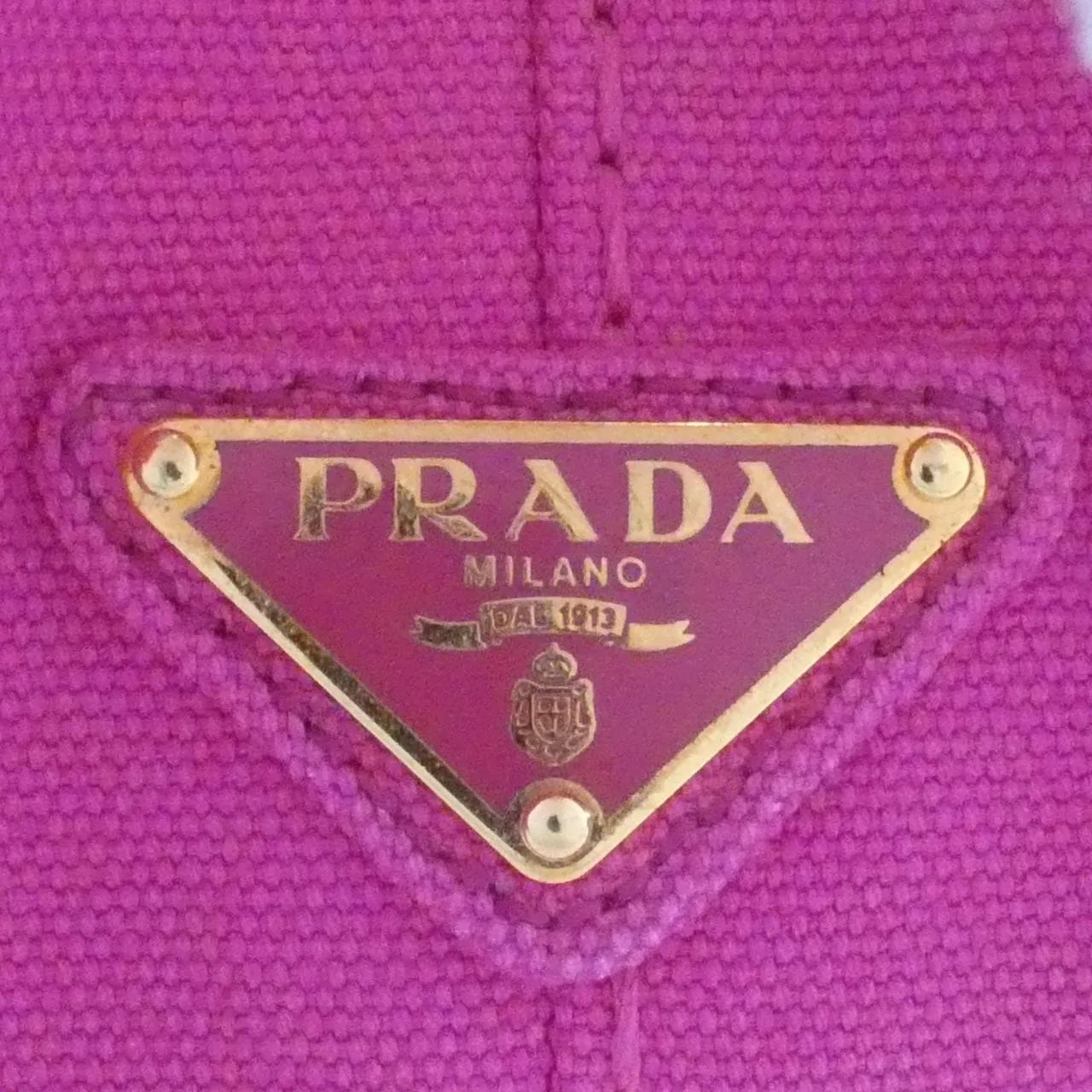 PRADA Canapa BN2439 Handbag Black Rank B - Thumbnail 5