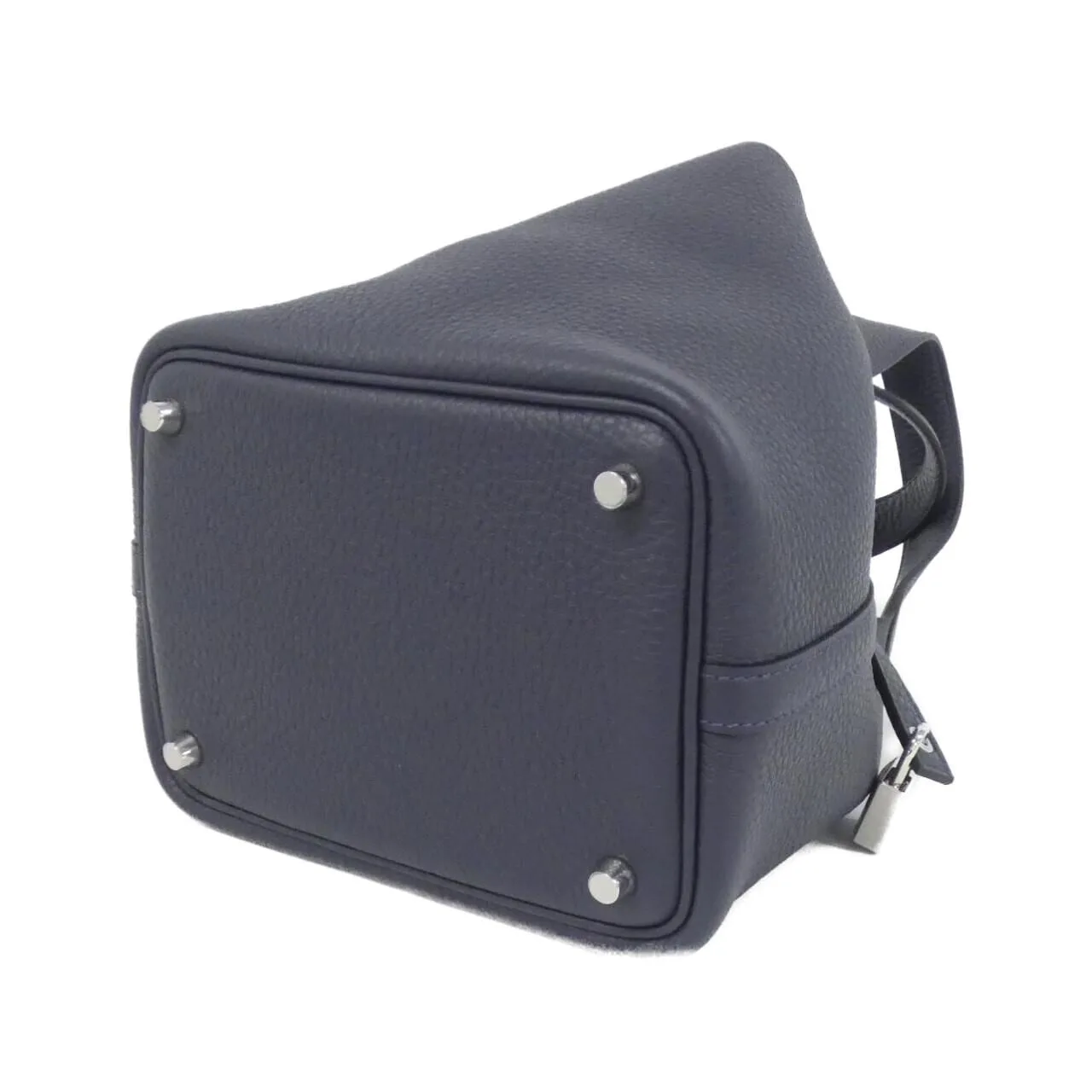 HERMES 056289CK Handbag Clemence Blue Clemence Leather - Thumbnail 2