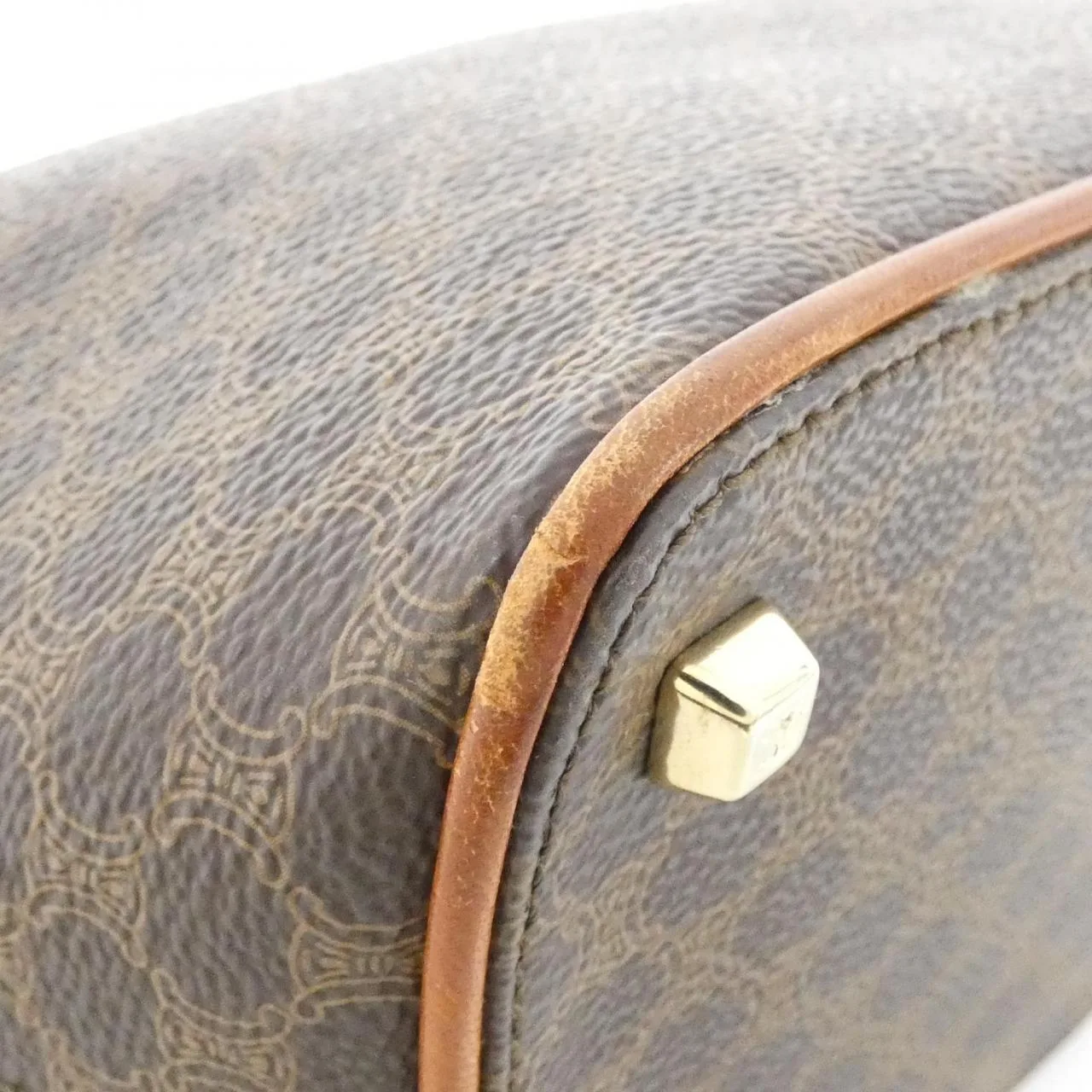 CELINE Handbag Canvas Brown Canvas Rank B - Thumbnail 2