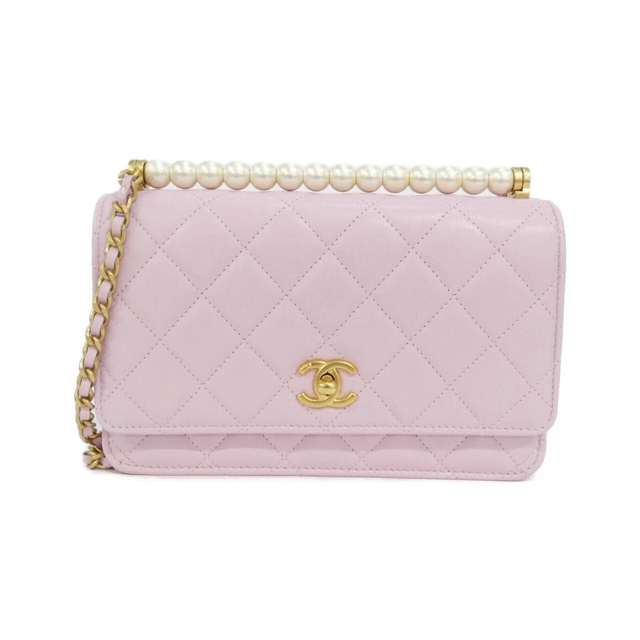 CHANEL AP4518 Wallet Lambskin Pink