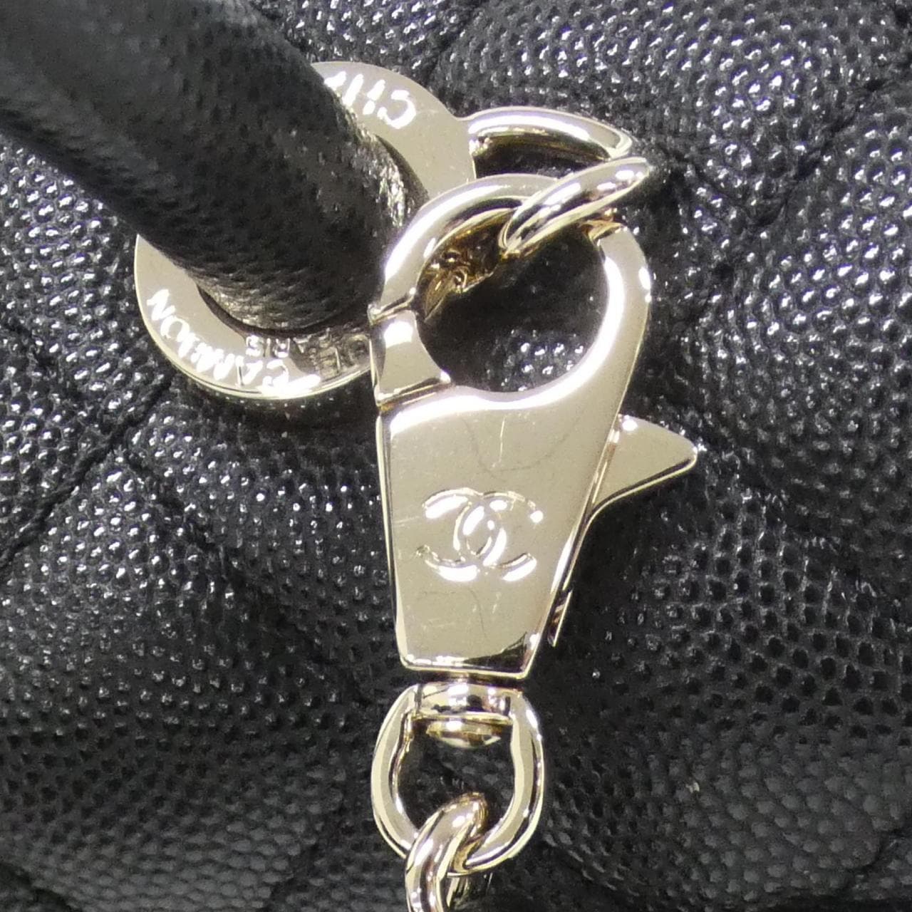 CHANEL Matelasse 92991 Handbag Grained Calfskin Black Grained Calfskin - Thumbnail 5