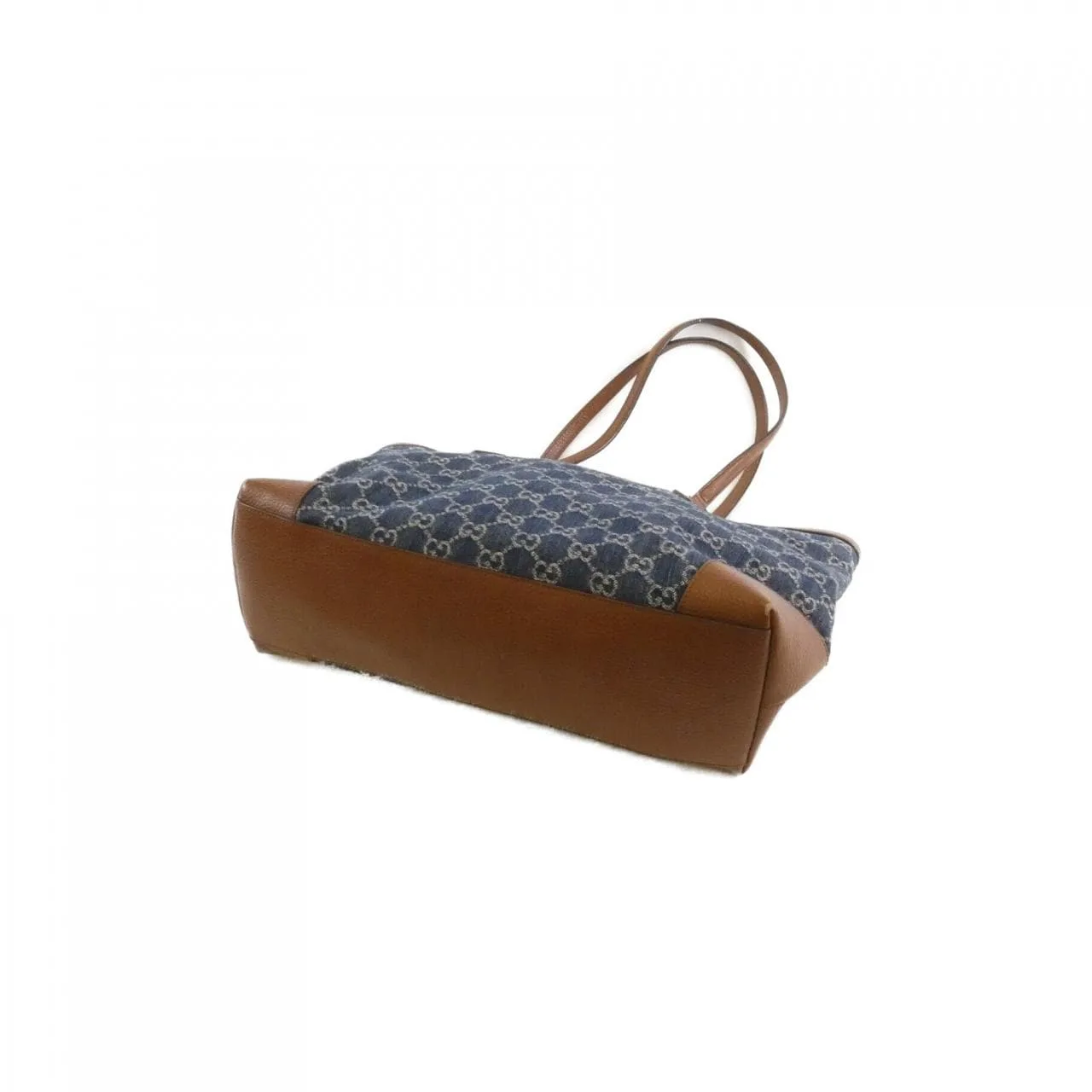 GUCCI 631685 2KQGG Handbag Denim 黑色 牛仔布 中古品B - 縮圖 3