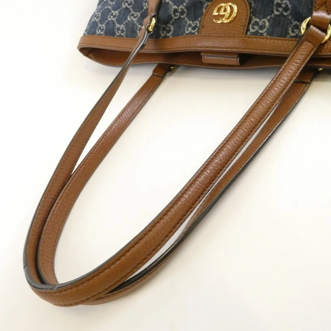 GUCCI 631685 2KQGG Handbag Denim 黑色 牛仔布 中古品B - 縮圖 6