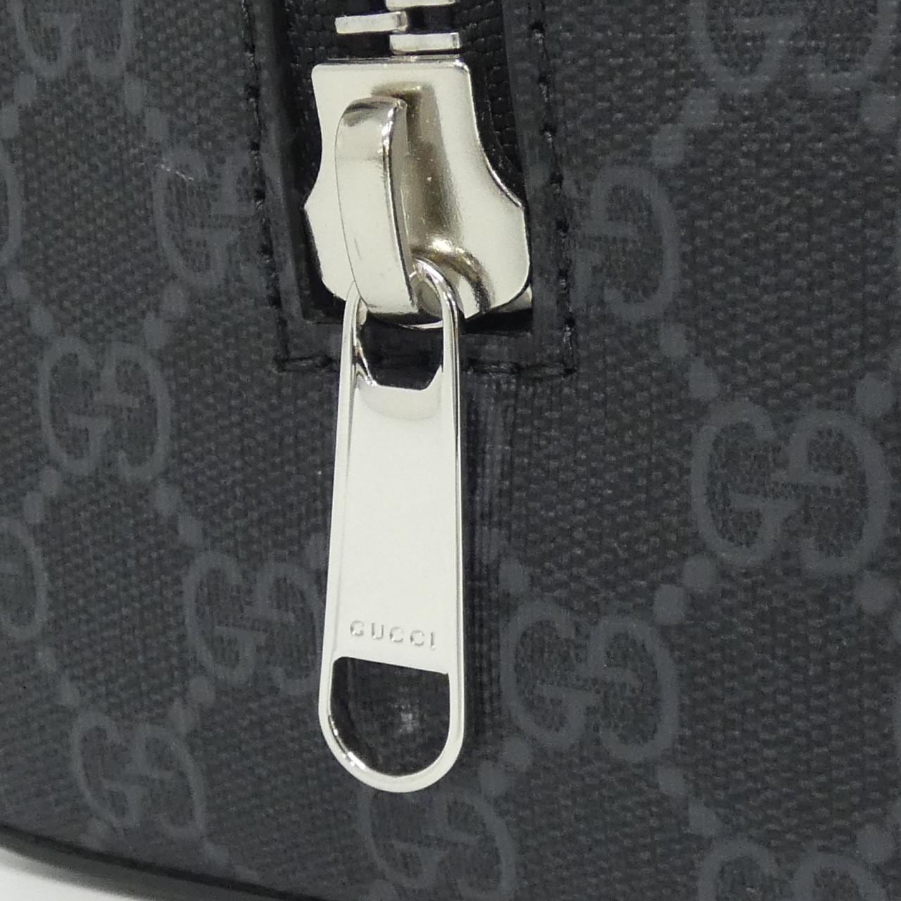 GUCCI 495561 9F2YN Bag Canvas 黑色 帆布 中古品A - 縮圖 3