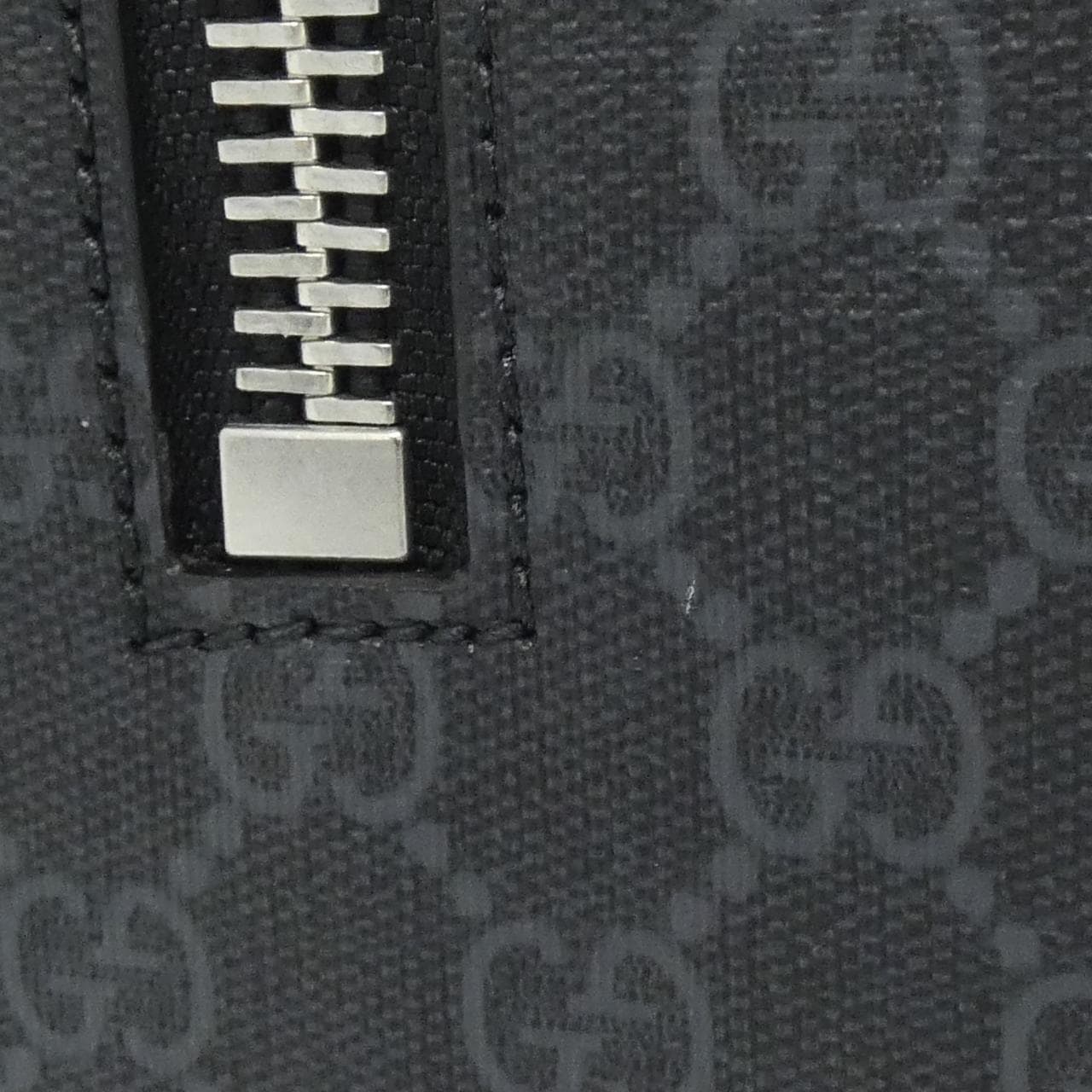 GUCCI 495561 9F2YN Bag Canvas 黑色 帆布 中古品A - 縮圖 4