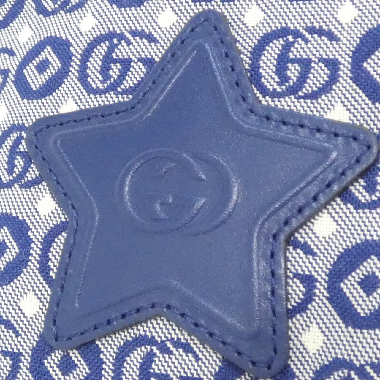 GUCCI 502095 U4GAN Belt Bag Cotton 黑色 Cotton 中古品A - 縮圖 4