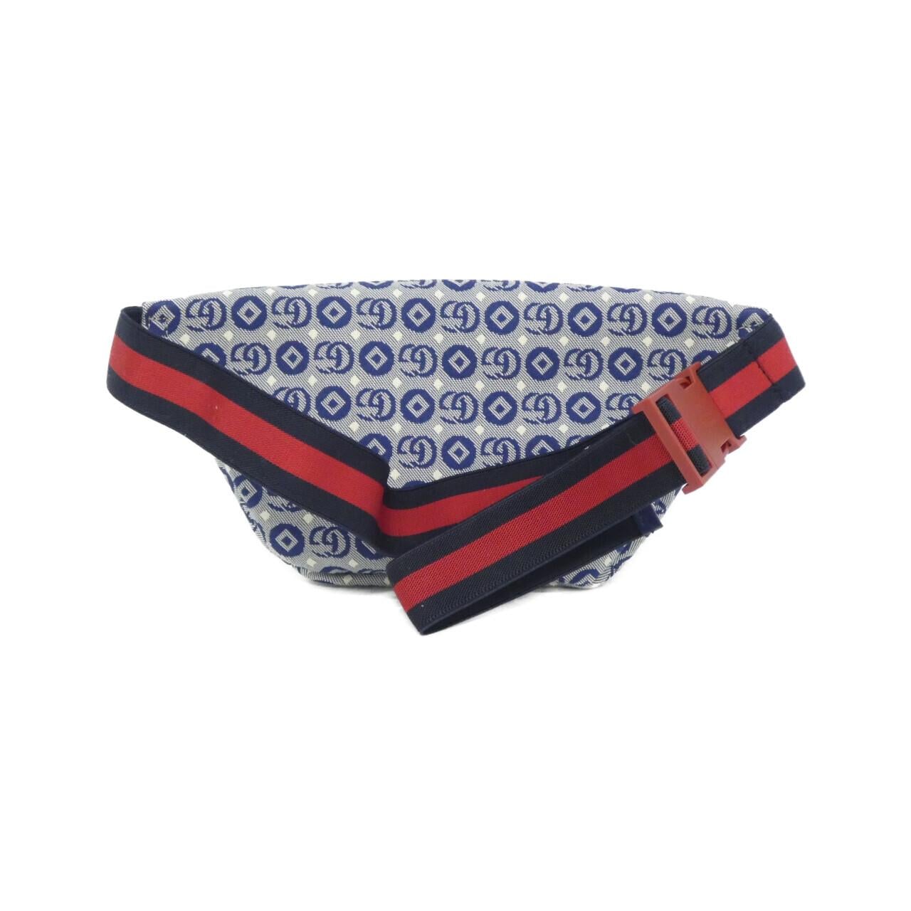 GUCCI 502095 U4GAN Belt Bag Cotton 黑色 Cotton 中古品A - 縮圖 2