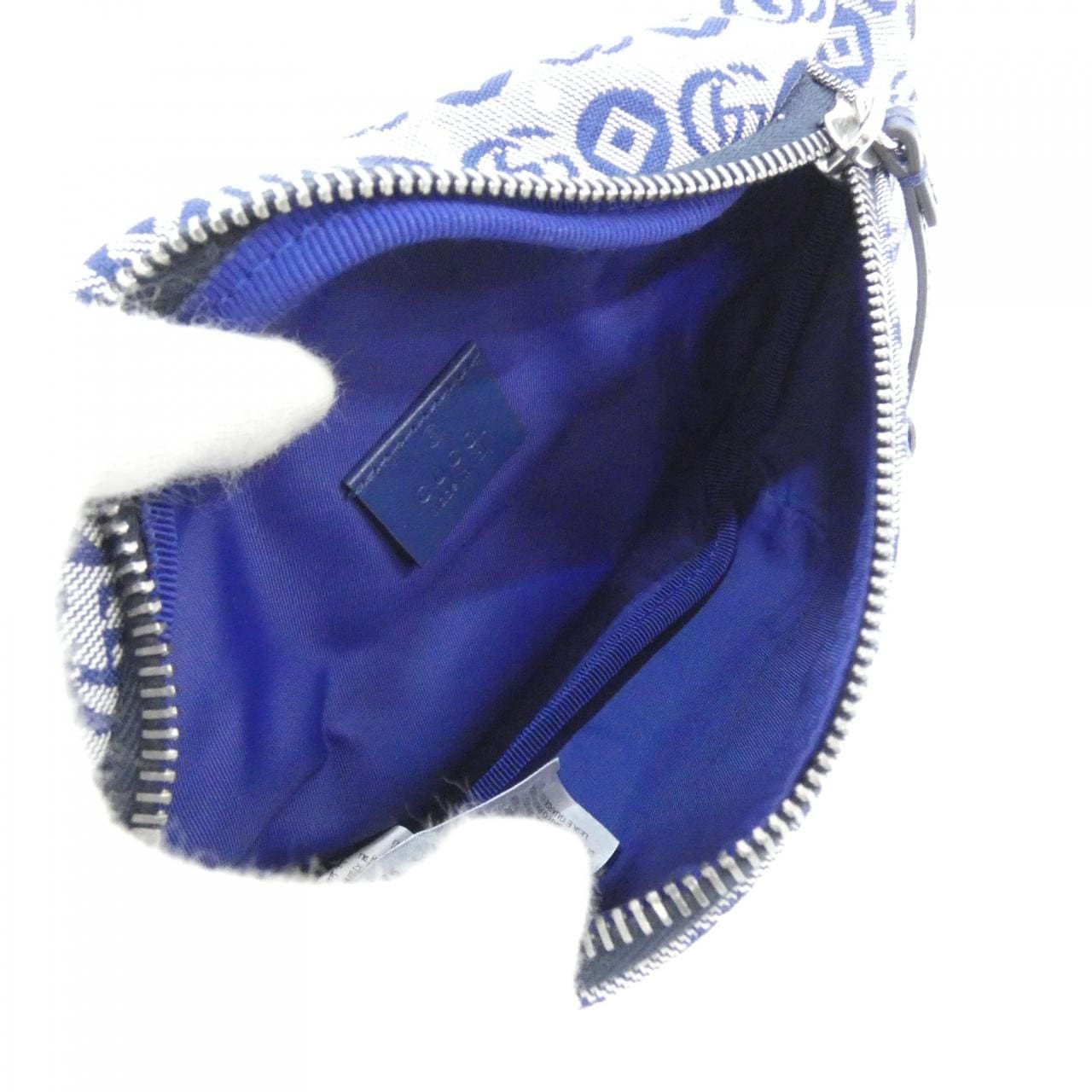 GUCCI 502095 U4GAN Belt Bag Cotton 黑色 Cotton 中古品A - 縮圖 7