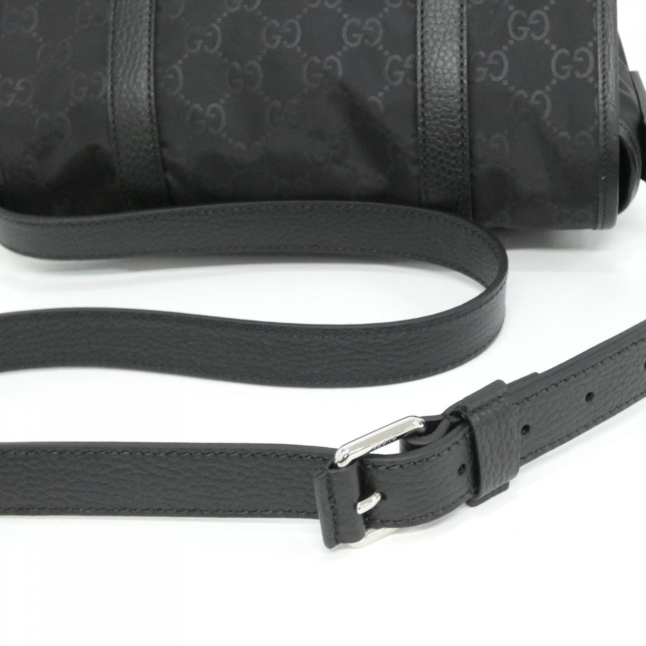 GUCCI 510335 K28AN Shoulder Bag Nylon 黑色 尼龍 中古品A - 縮圖 6