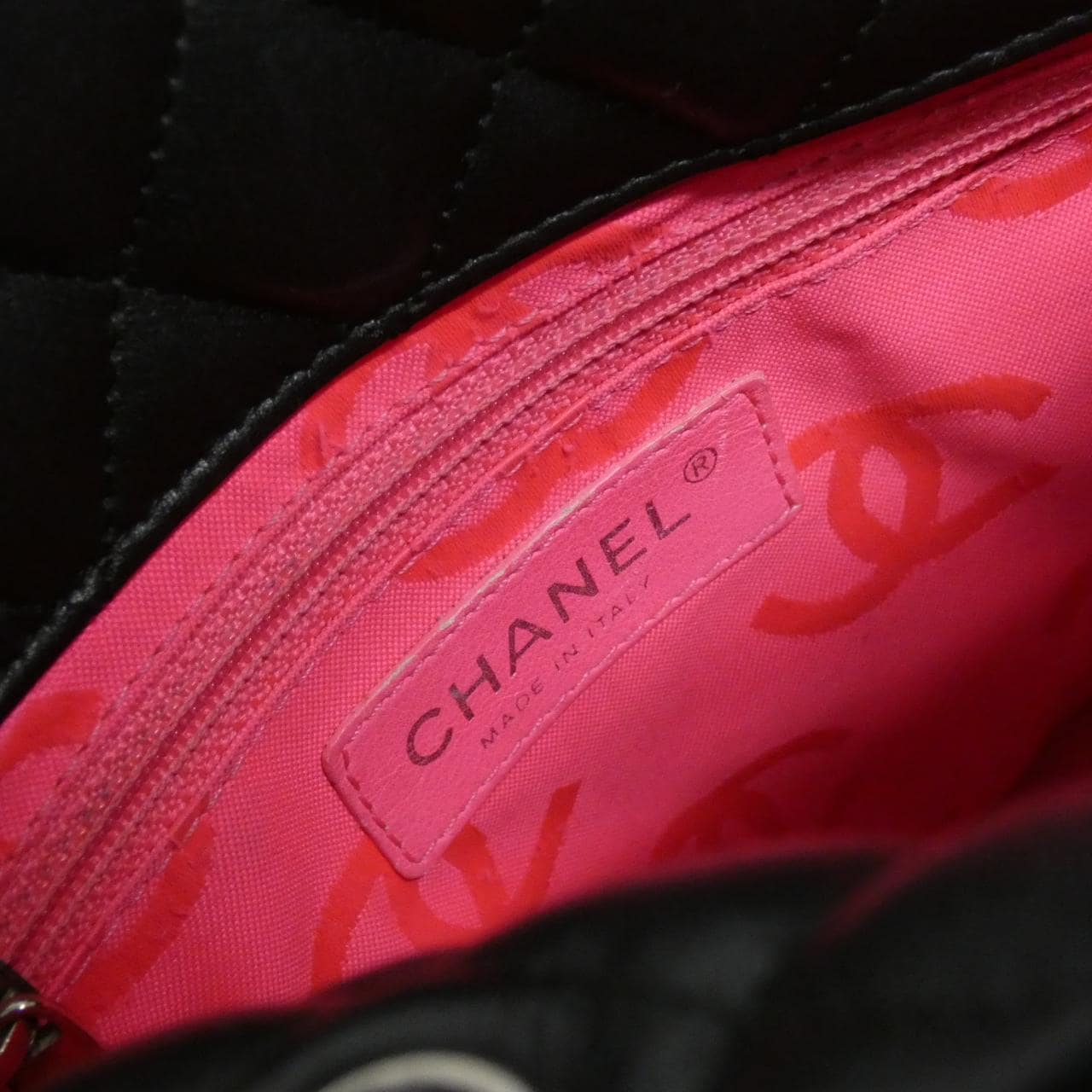 CHANEL Cambon 25166 Handbag 黑色 中古品A - 縮圖 10