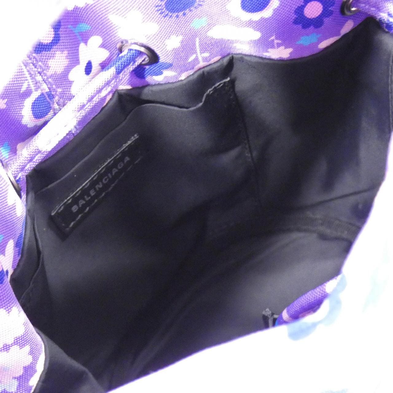 BALENCIAGA 656682 Bag Nylon 黑色 尼龍 中古品A - 縮圖 7