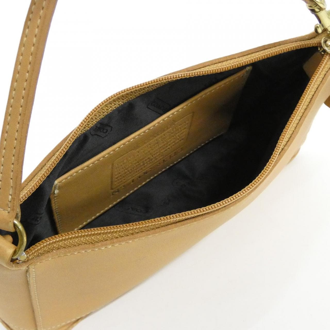 COACH 9311 Bag Leather 棕色 皮革 中古品A - 縮圖 6