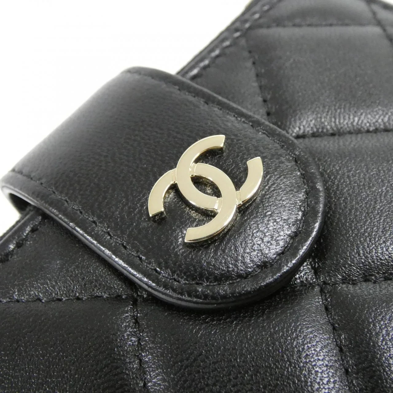 CHANEL Timeless Classic AP1928 Coin Case Lambskin Black Lambskin Rank A - Thumbnail 4