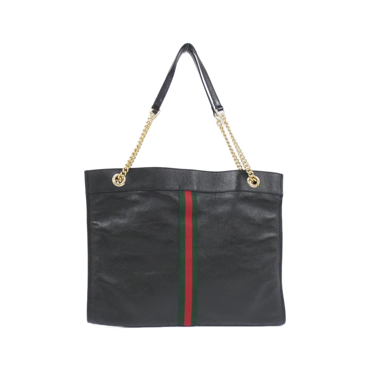 GUCCI 537219 0OLHX Bag Leather 黑色 皮革 中古品A - 縮圖 2