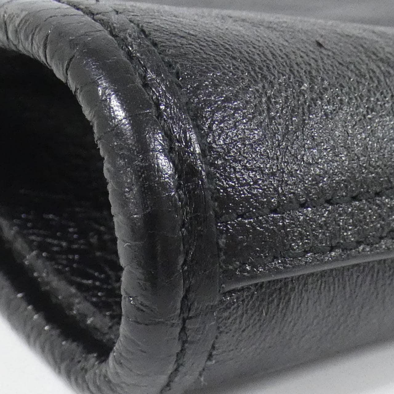 GUCCI 537219 0OLHX Bag Leather 黑色 皮革 中古品A - 縮圖 3