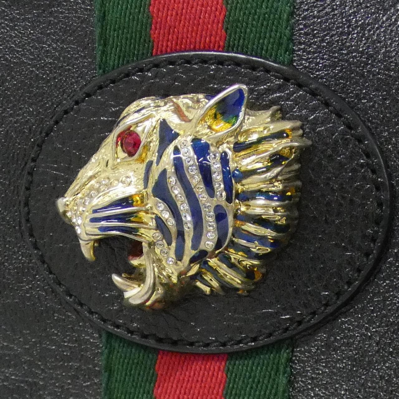 GUCCI 537219 0OLHX Bag Leather 黑色 皮革 中古品A - 縮圖 4