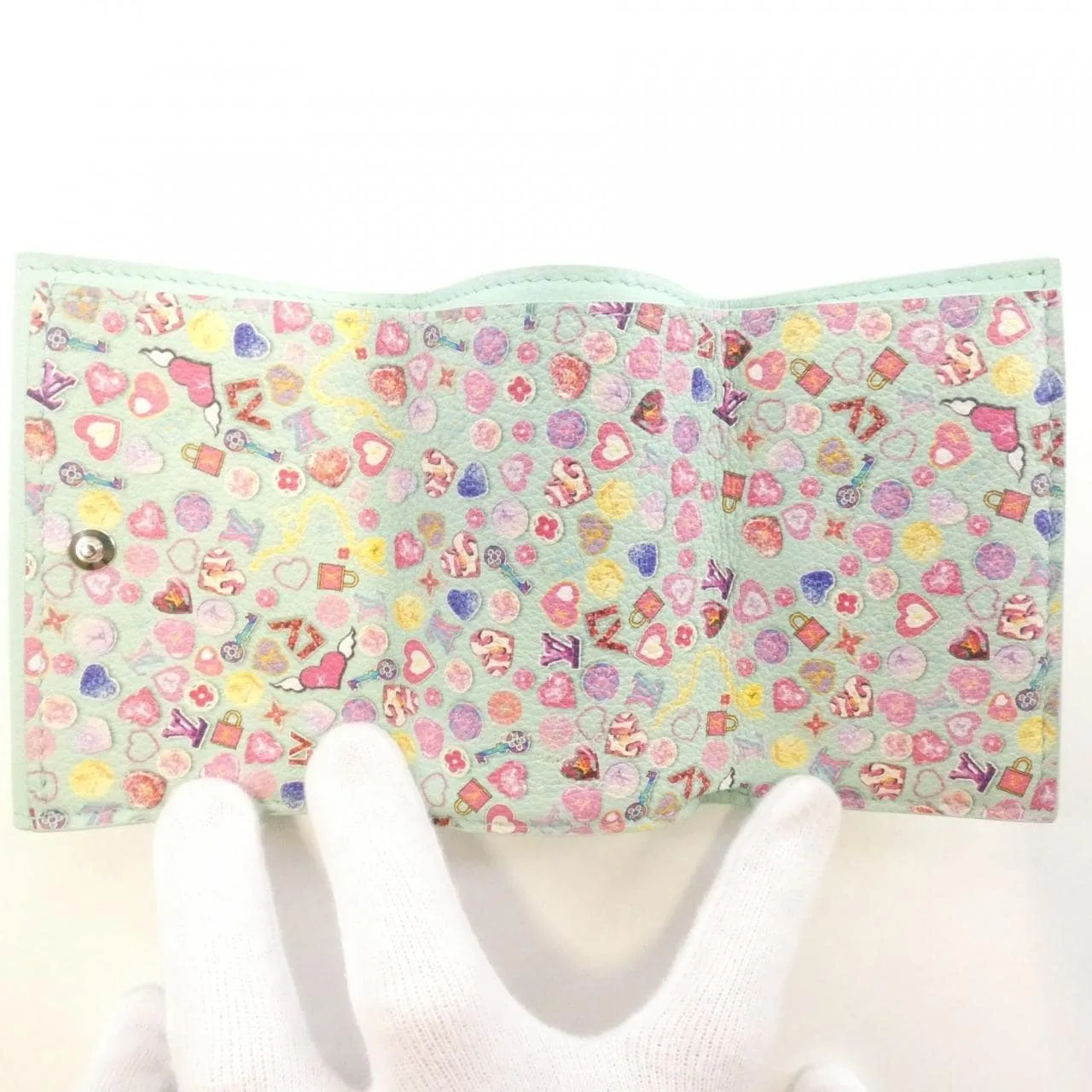 LOUIS VUITTON M81885 Wallet 綠色 中古品B - 縮圖 6