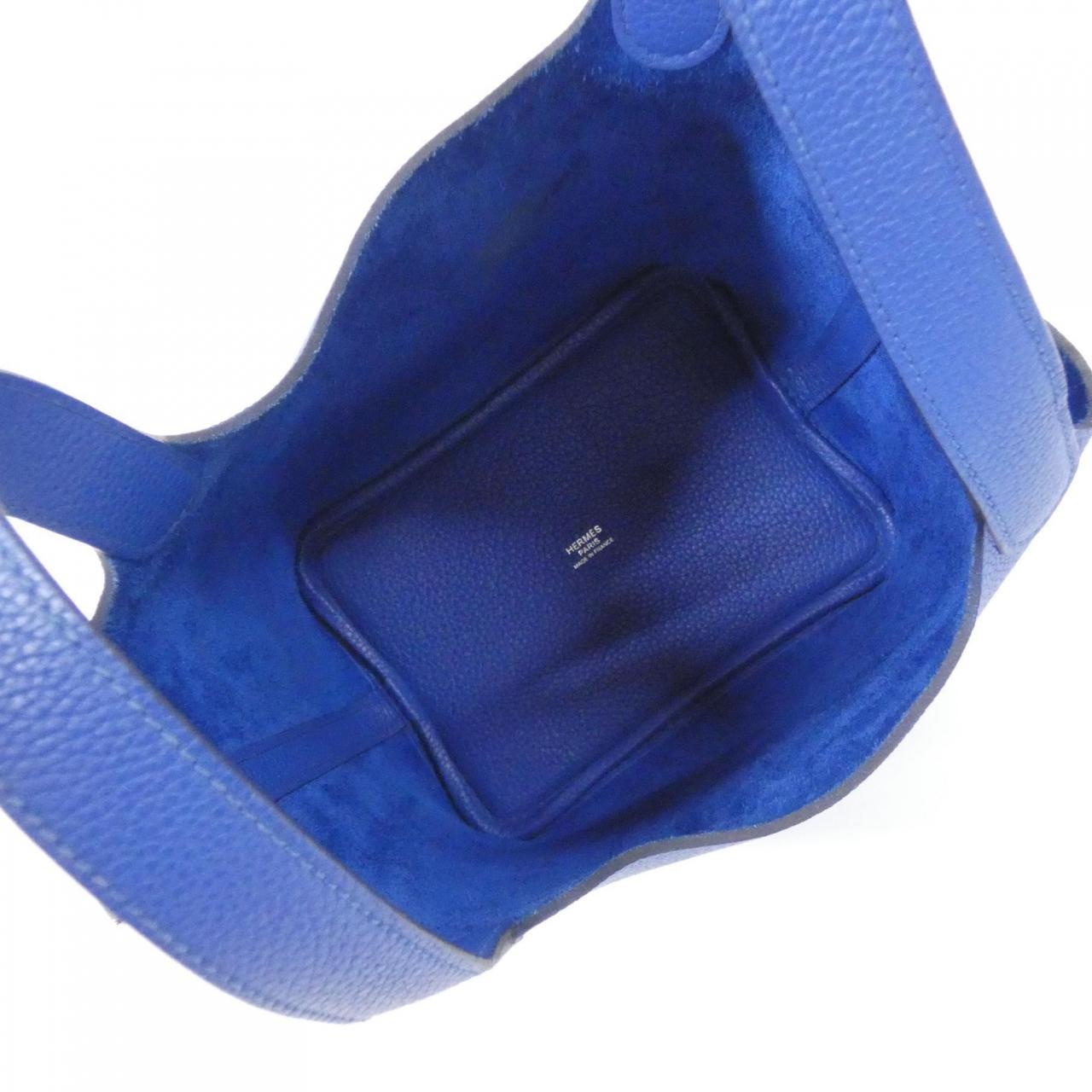 HERMES HERMÈS Picotin 073597CK Bag 藍色 中古品A - 縮圖 8