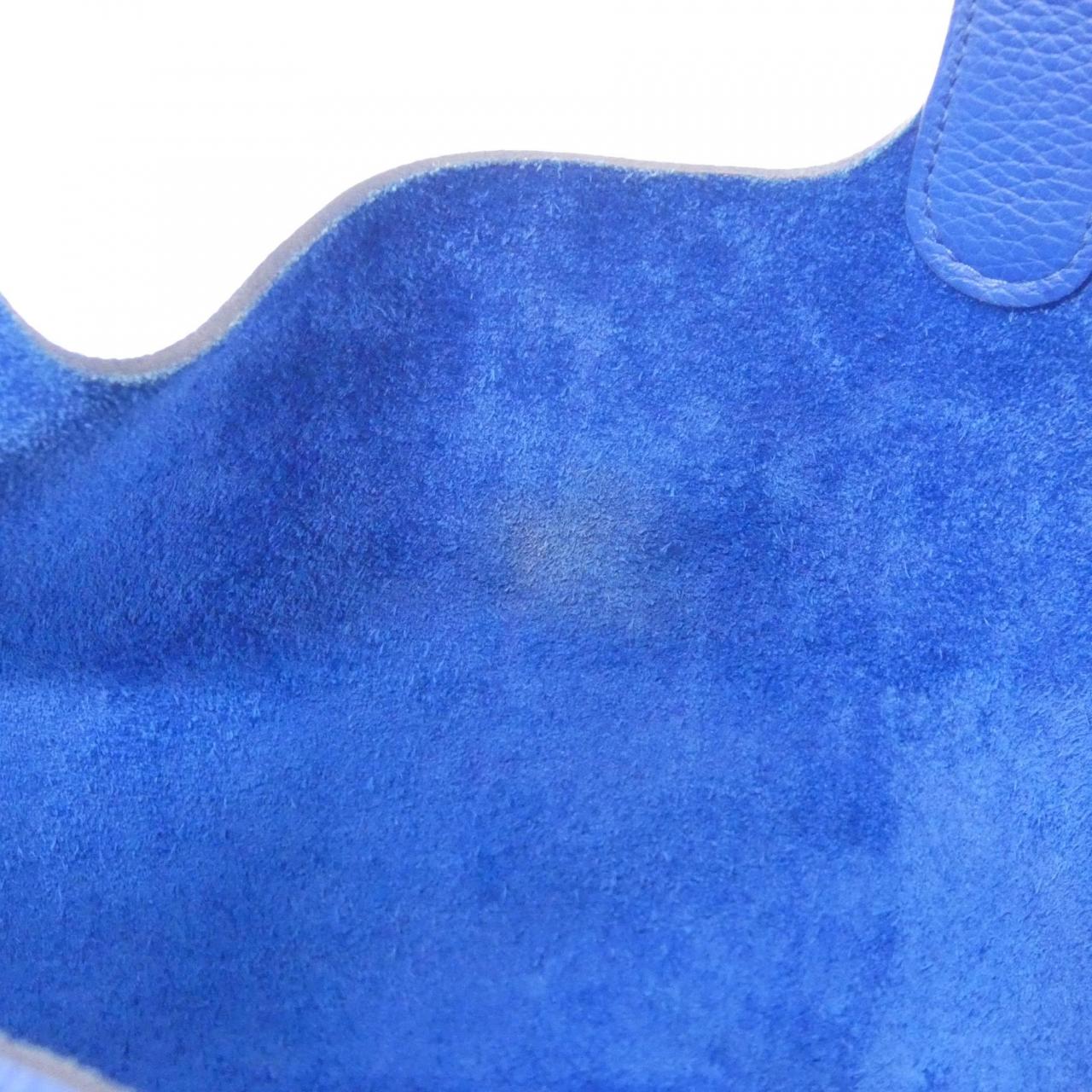 HERMES HERMÈS Picotin 073597CK Bag 藍色 中古品A - 縮圖 9