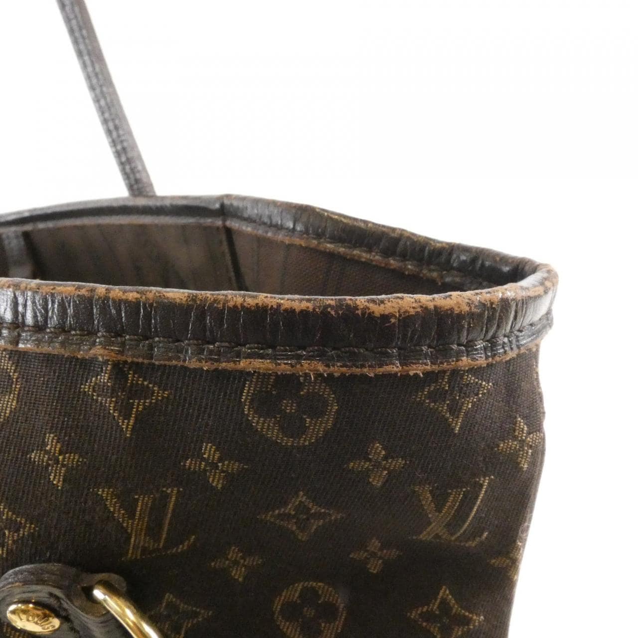 LOUIS VUITTON Neverfull M40513 Tote Monogram Black Monogram - Thumbnail 4