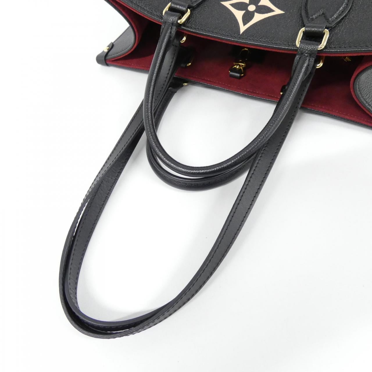 LOUIS VUITTON OnTheGo M45495 Bag Monogram 黑色 Monogram 中古品A - 縮圖 3