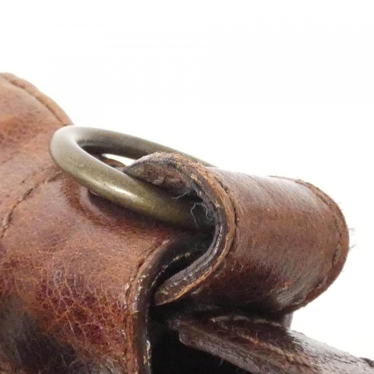 BALENCIAGA 132116 Bag Leather 棕色 皮革 中古品B - 縮圖 5