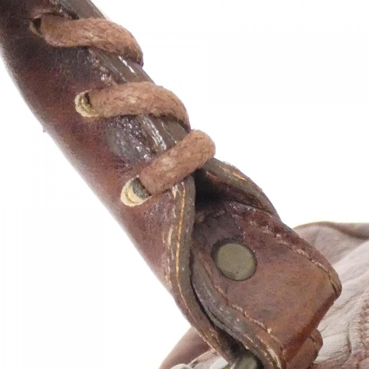 BALENCIAGA 132116 Bag Leather 棕色 皮革 中古品B - 縮圖 8