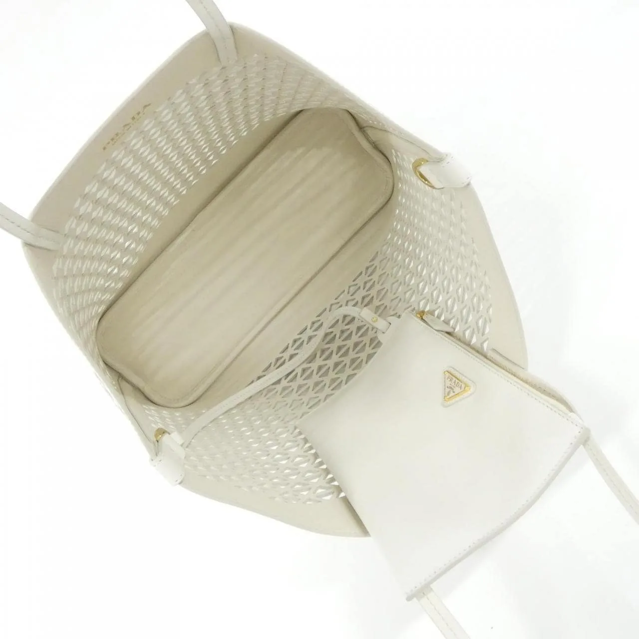 PRADA 1BG503 Handbag 黑色 中古品A - 縮圖 7