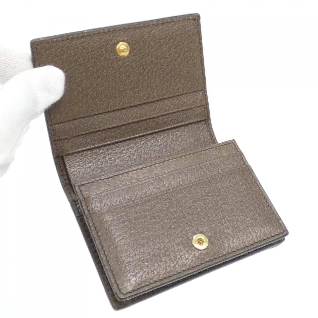 GUCCI 523155 96IWG Wallet Canvas 黑色 帆布 中古品A - 縮圖 5