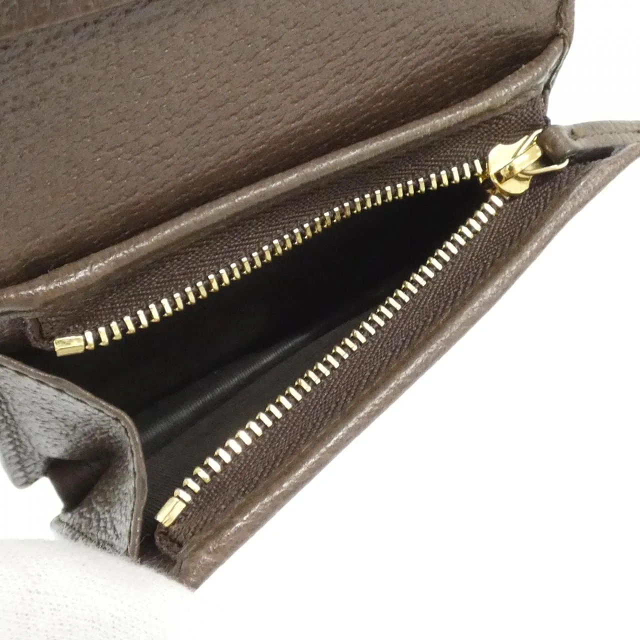 GUCCI 523155 96IWG Wallet Canvas 黑色 帆布 中古品A - 縮圖 6