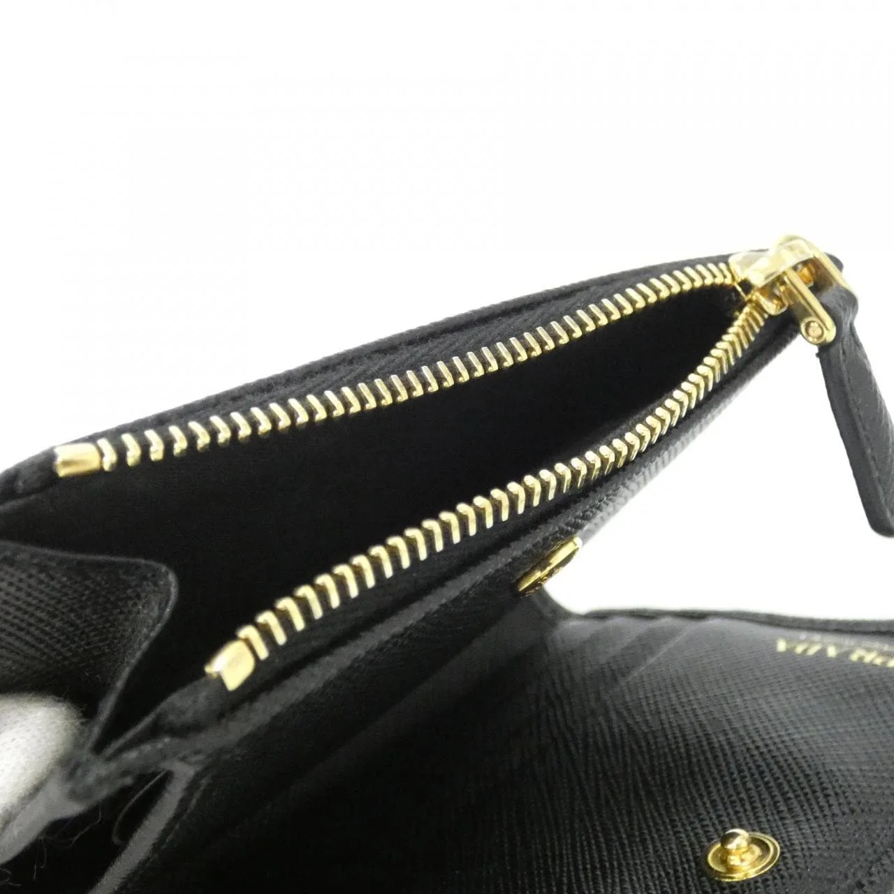 PRADA 1ML050 Wallet 黑色 中古品A - 縮圖 7