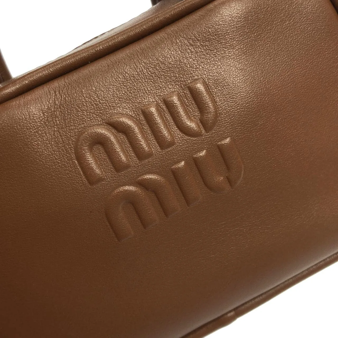 MIU MIU 5NR020 Shoulder Cognac 中古品A - 縮圖 4