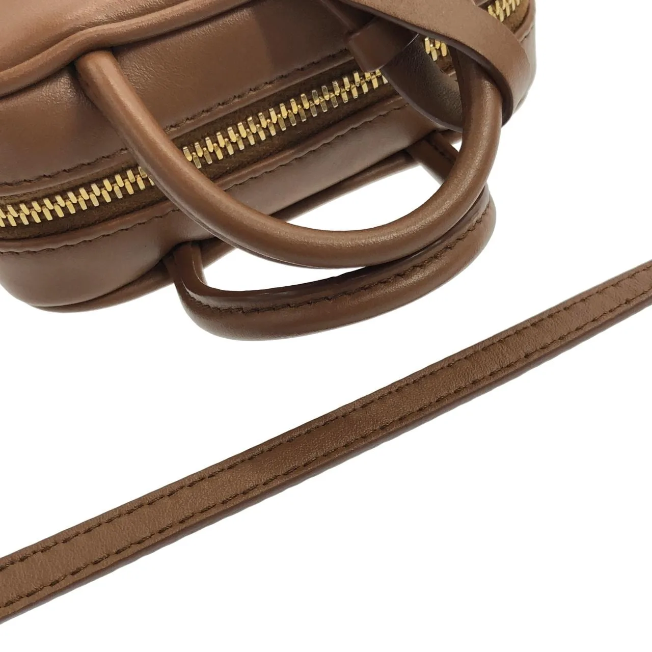 MIU MIU 5NR020 Shoulder Cognac 中古品A - 縮圖 6