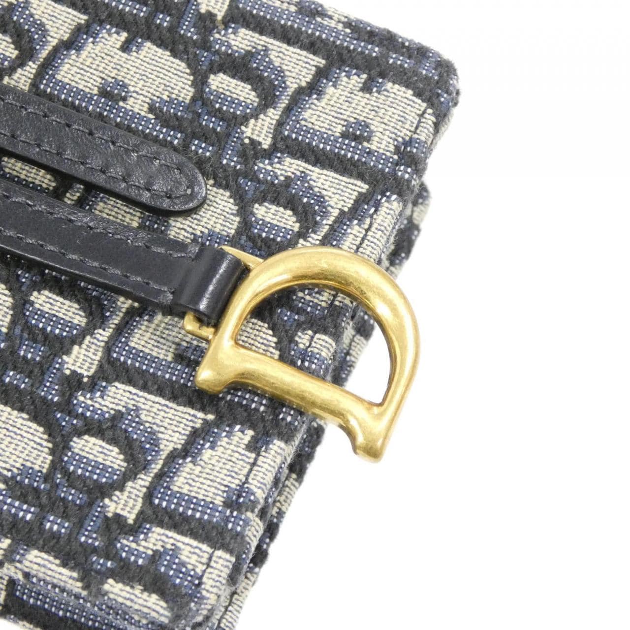 DIOR Saddle S5641CTZQ Shoulder Bag Canvas Black Canvas - Thumbnail 5