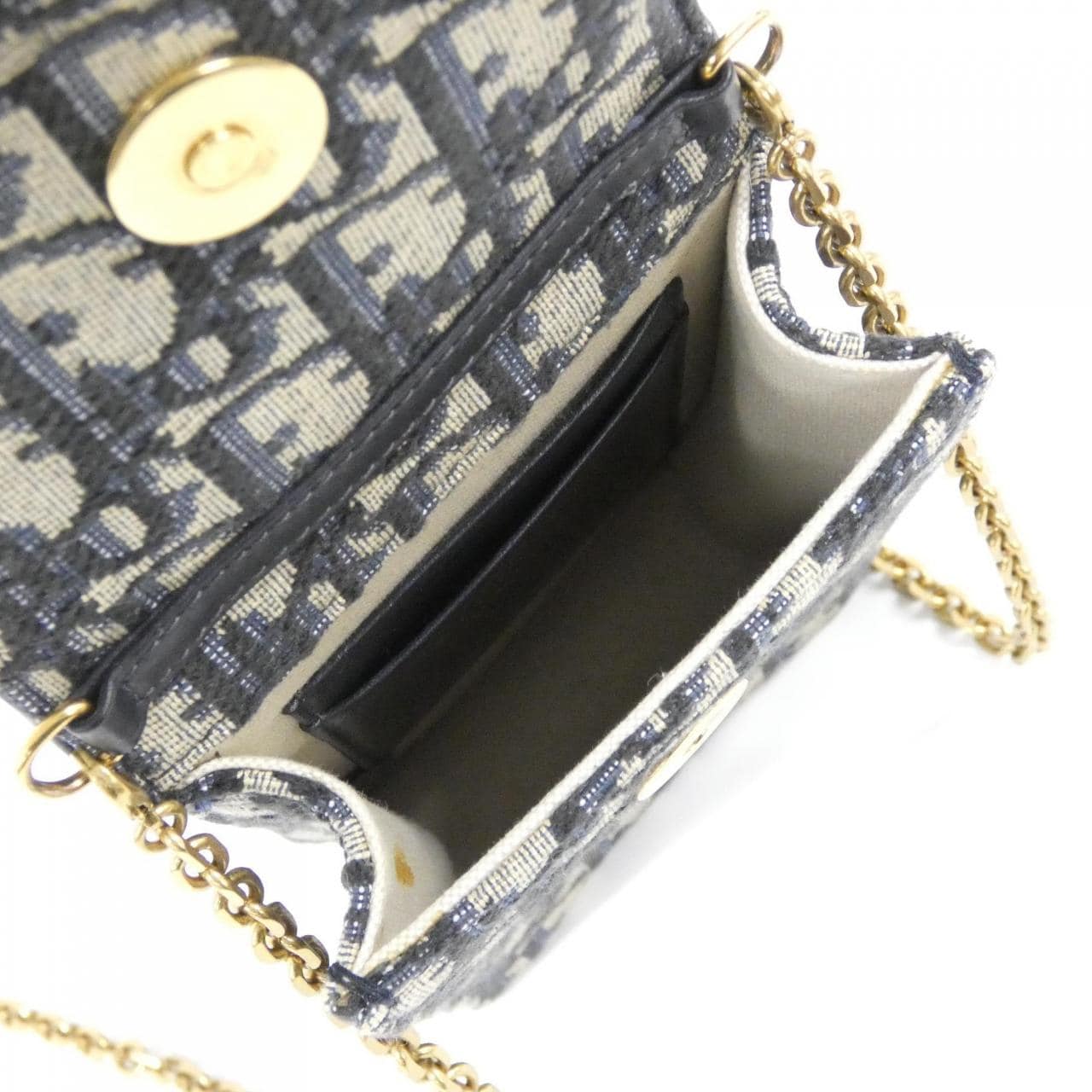 DIOR Saddle S5641CTZQ Shoulder Bag Canvas Black Canvas - Thumbnail 7