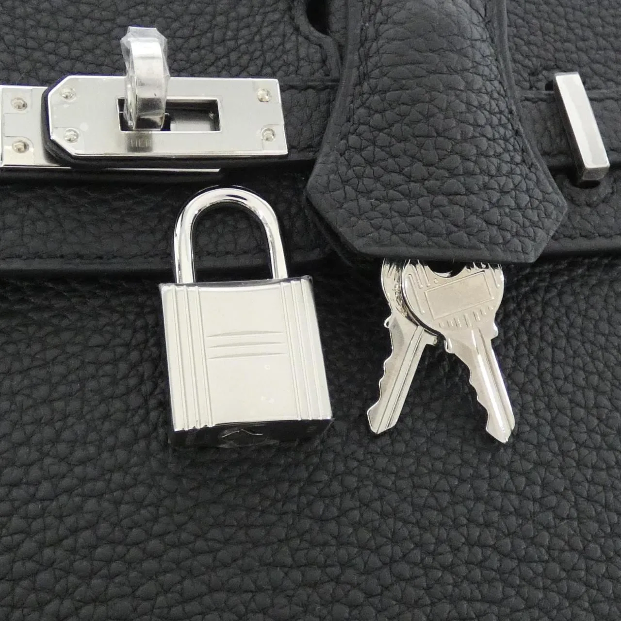 HERMES Birkin 041344CK Handbag Togo Black Togo Leather Unused - Thumbnail 4