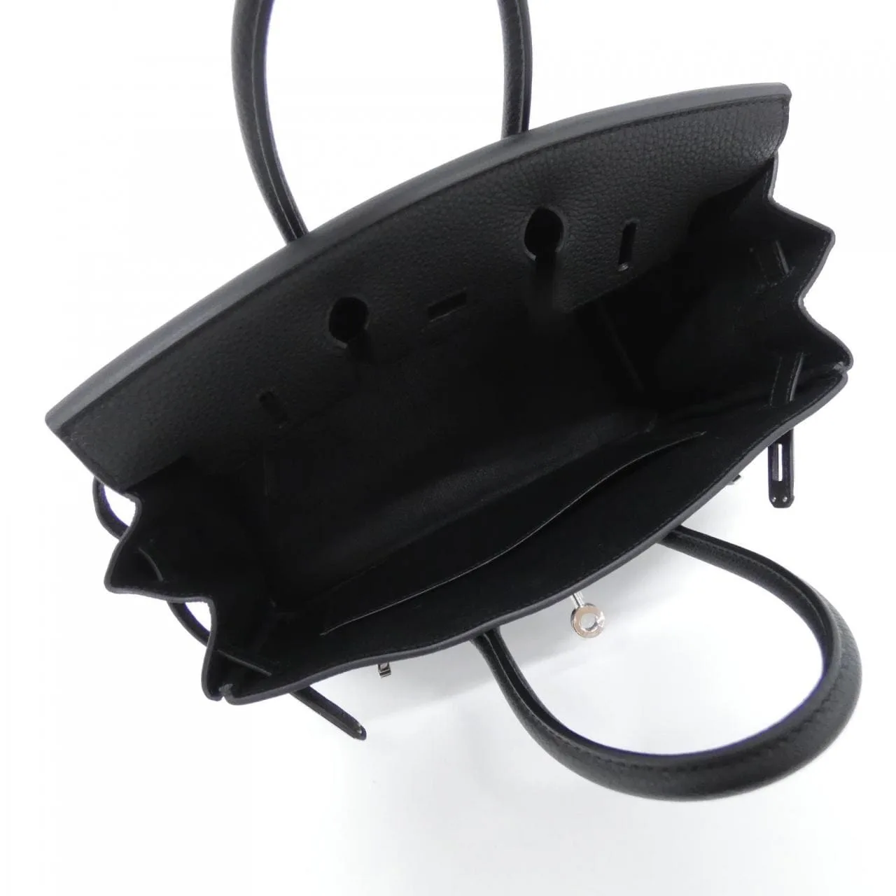 HERMES Birkin 041344CK Handbag Togo Black Togo Leather Unused - Thumbnail 6