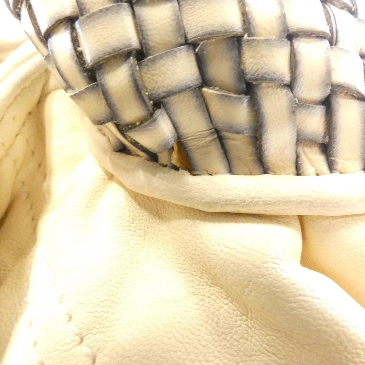 FENDI Baguette 8BR511 UN2 Handbag Leather White Leather - Thumbnail 8