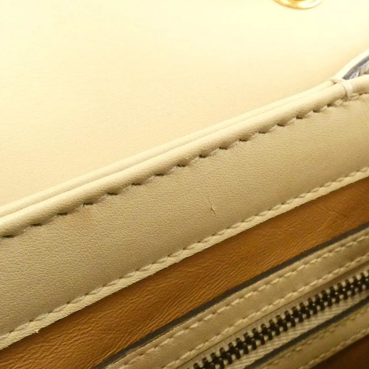 GUCCI 476541 Handbag Python 米色 蟒蛇皮 中古品A - 縮圖 10