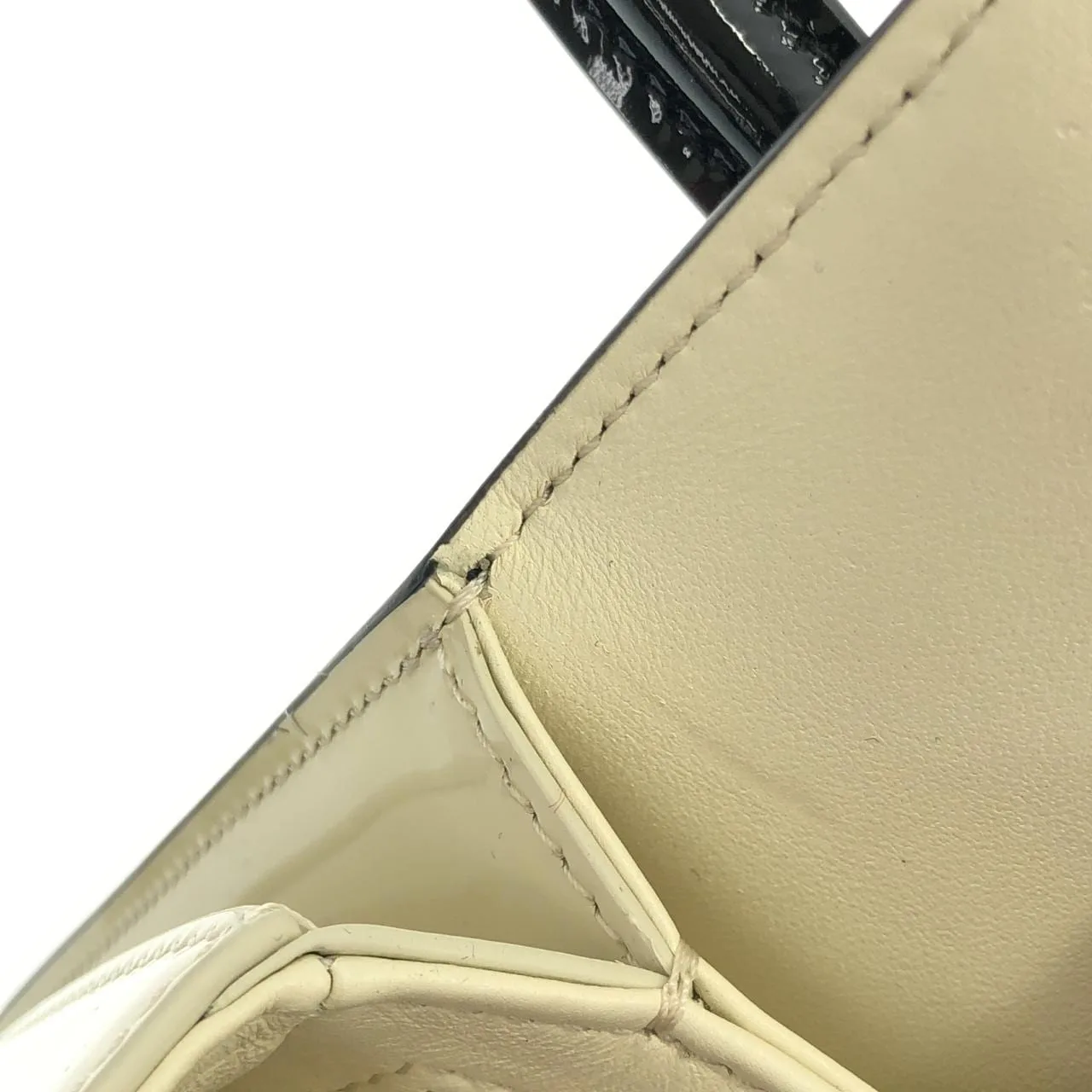 CELINE Cabas 118053GCO Shoulder Patent Leather 黑色 漆皮 中古品A - 縮圖 8