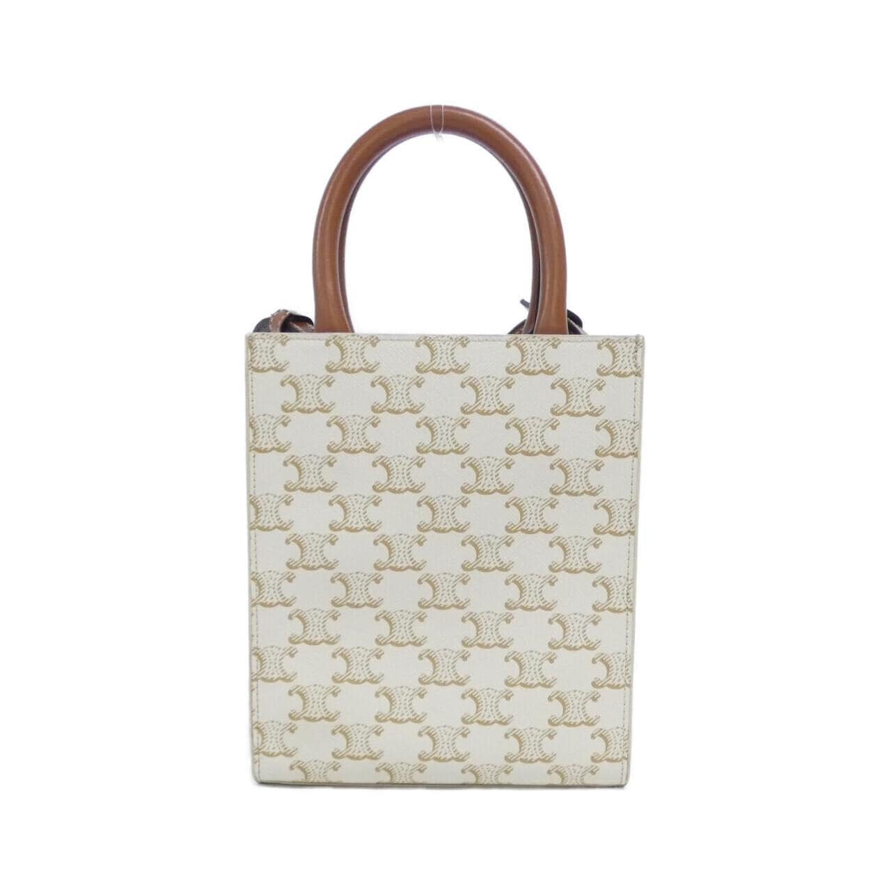 CELINE Cabas 194372BZK Handbag Canvas White Canvas - Thumbnail 2