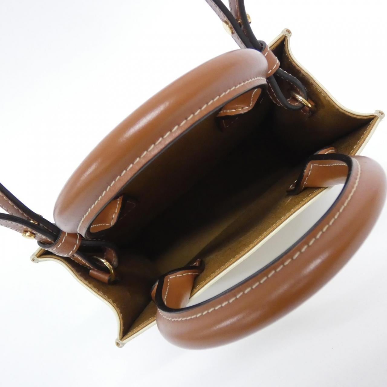 CELINE Cabas 194372BZK Handbag Canvas White Canvas - Thumbnail 7